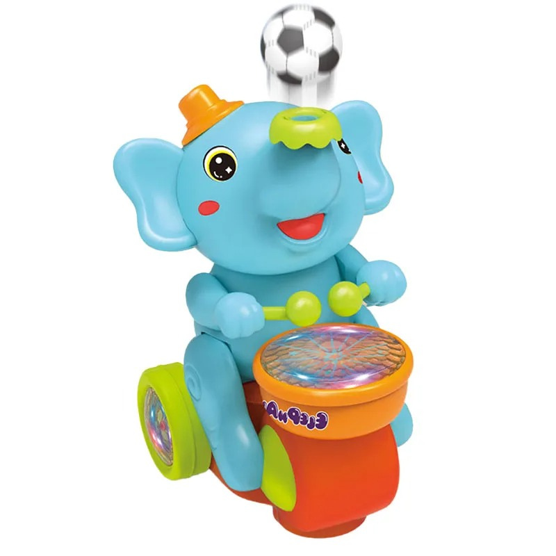Lodër Plastike - Elefant me Drita & Topa