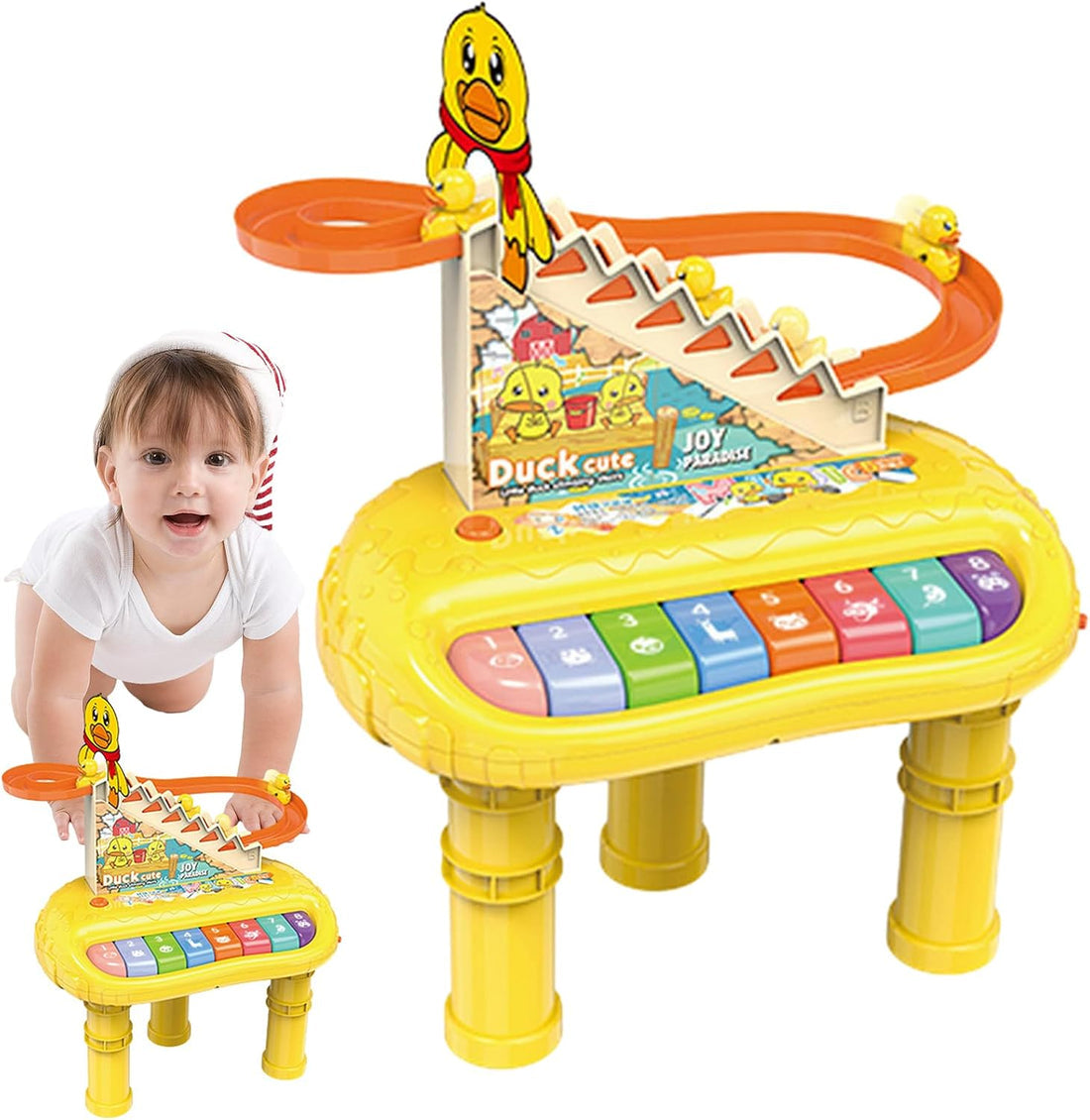 Lodër Plastike - Piano Muzikore me Rosë Lëvizëse