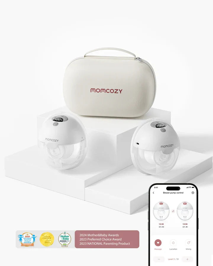 Momcozy M5 Smart - Pompë Gjiri Wearable me Kontroll përmes Aplikacionit - Double Pack
