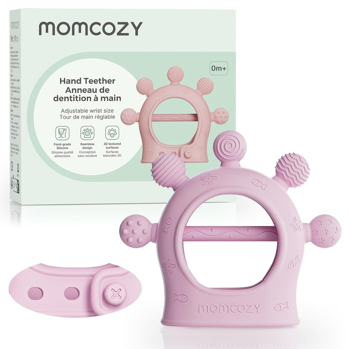 Lodër Dhëmbësh Momcozy BY003 - Silikon Food - Grade (0-12 muaj)
