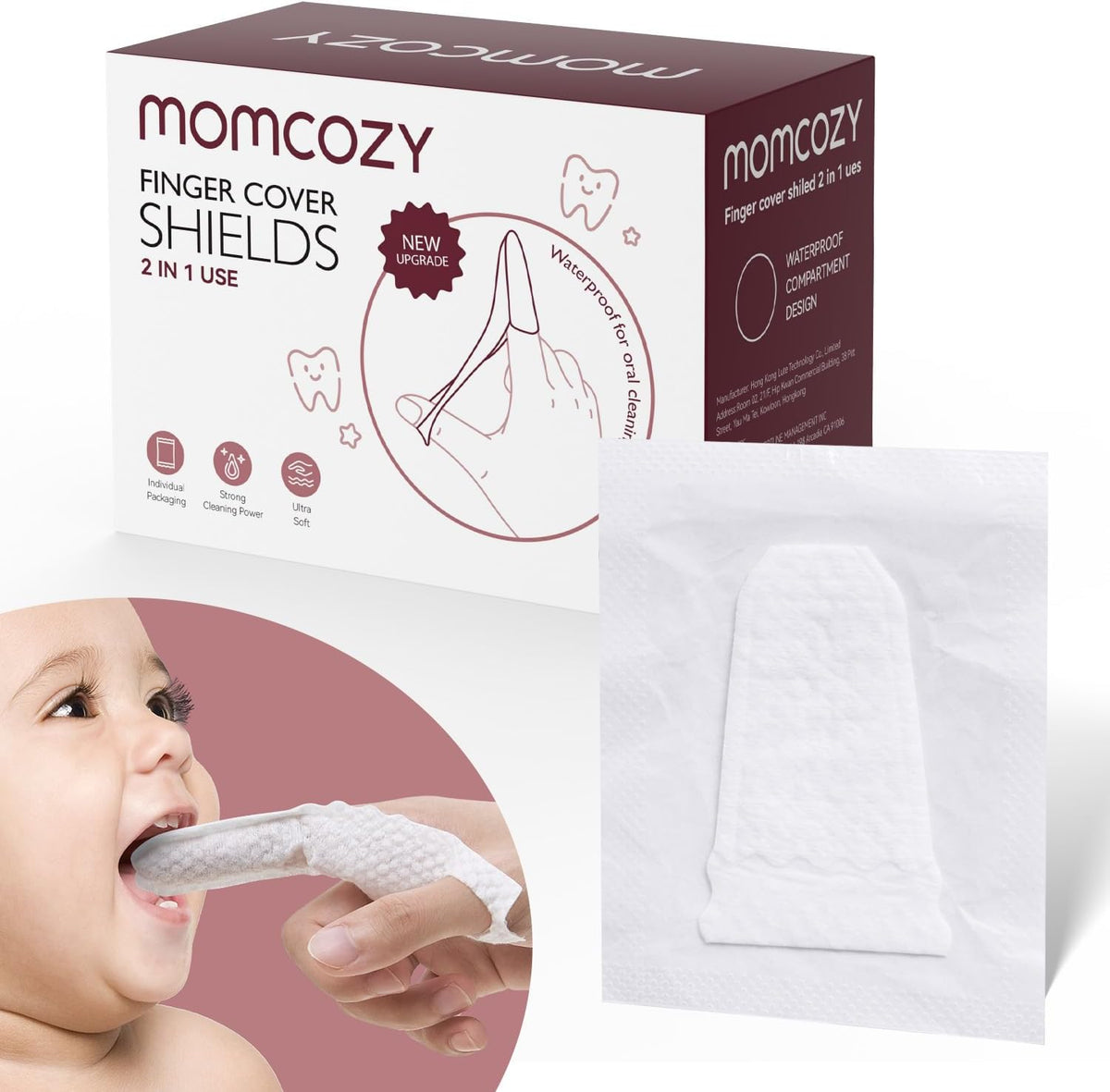 Momcozy Peceta për Gisht për Higjienë Orale të Bebes - 30 pcs