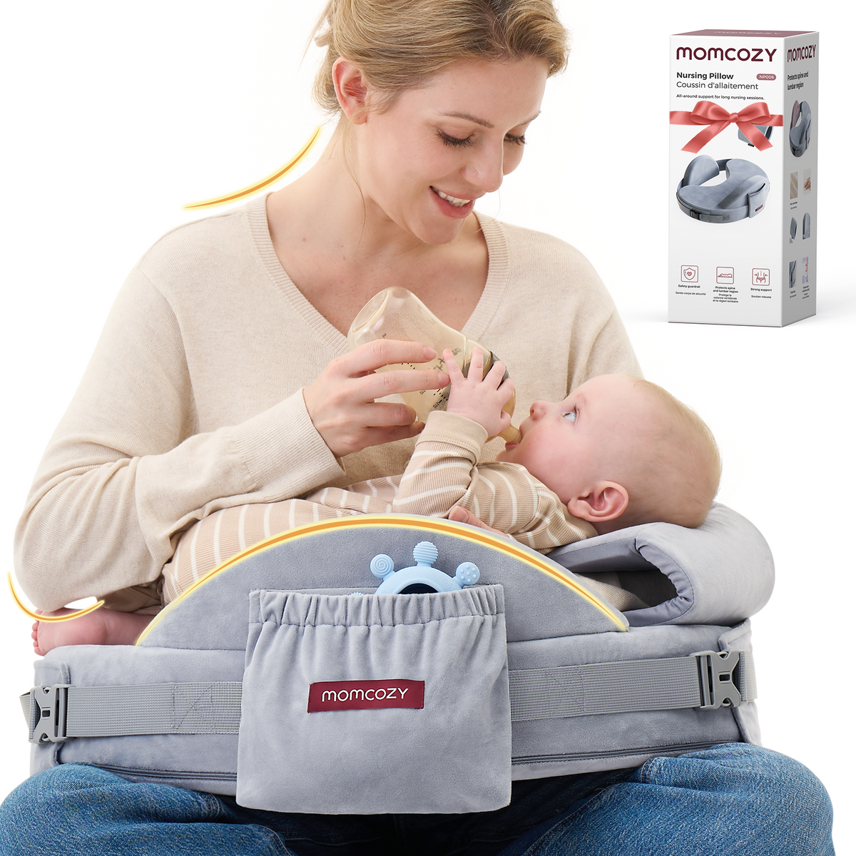 Jastëk ushqyerjeje Momcozy CozyPro për gjidhënie