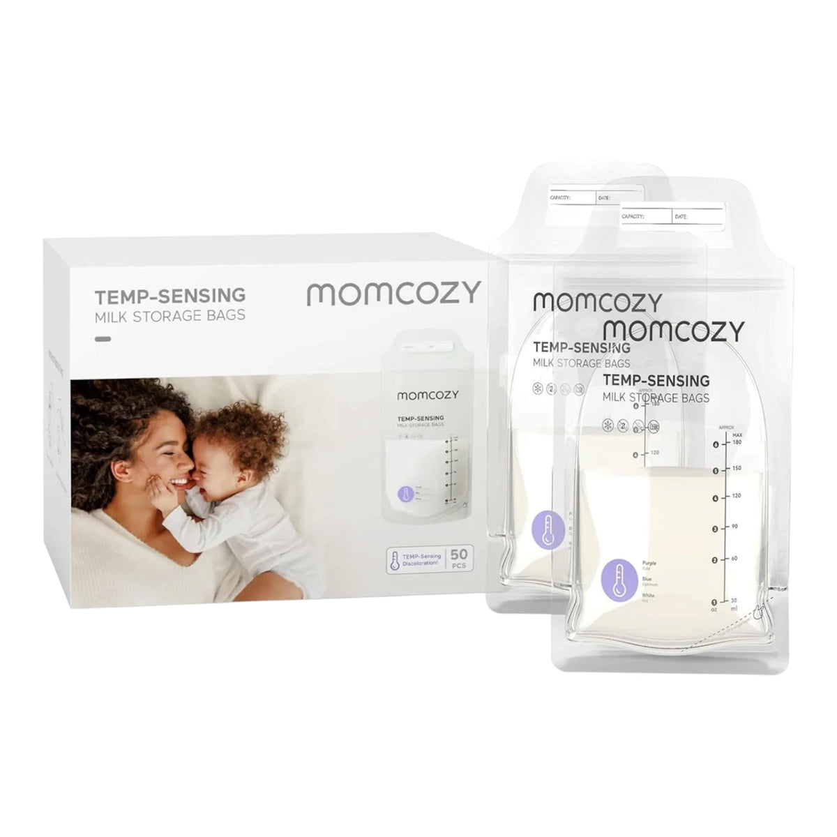 Momcozy MS02 - Qese për ruajtjen e qumështit - 50 copë