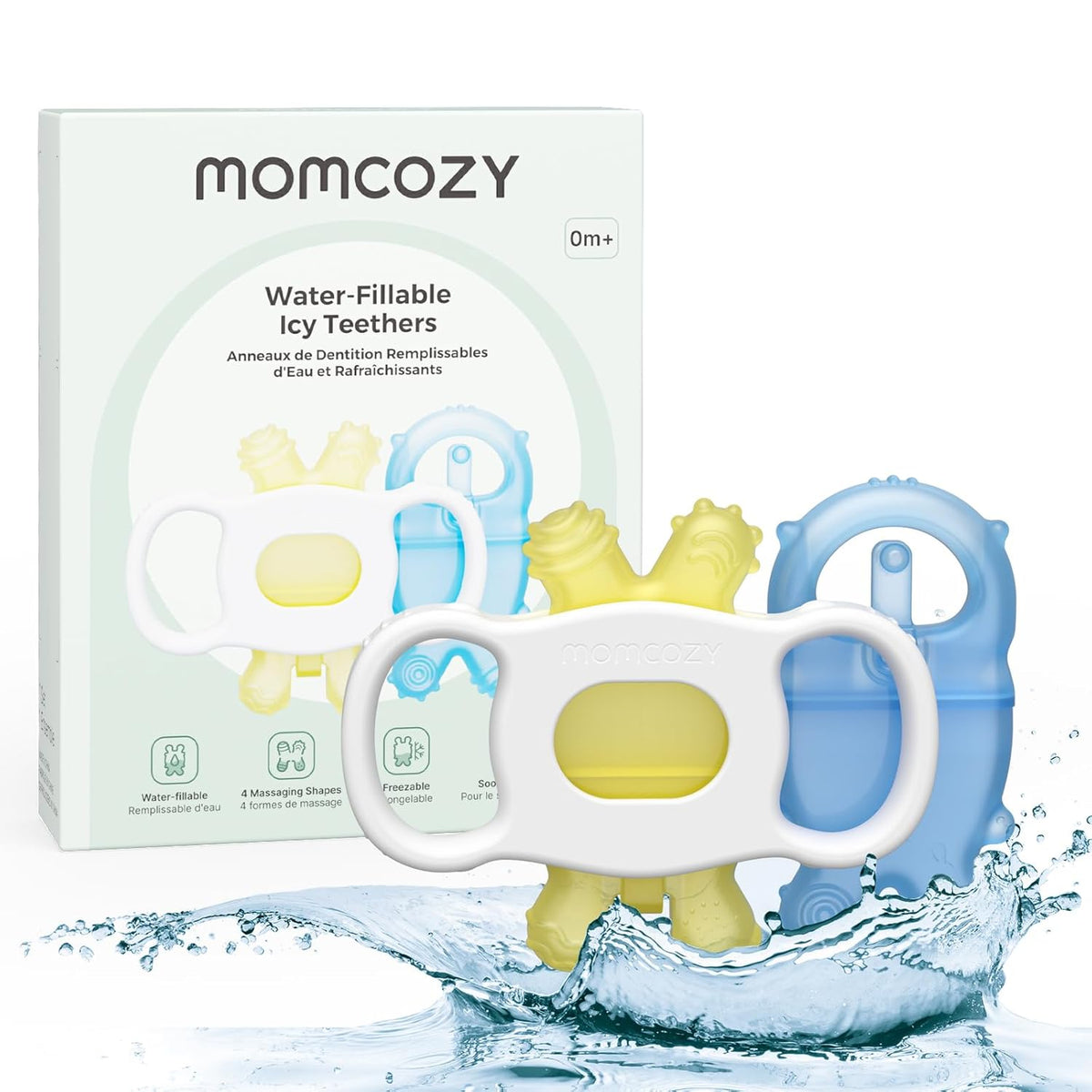 Set Lodrash Dhëmbësh Momcozy BY001 - Silikon Food - Grade (0-12 muaj)