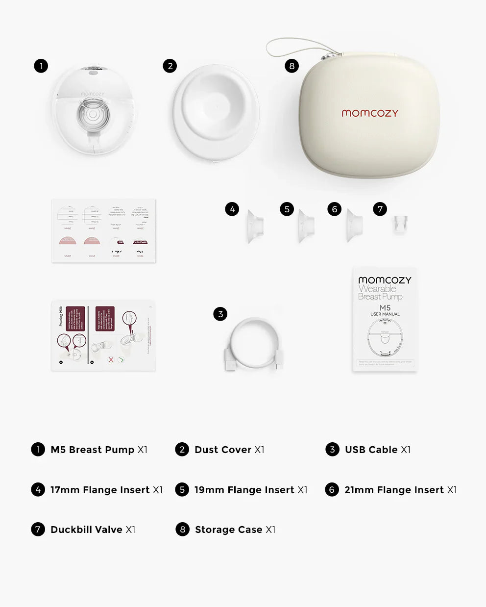 Momcozy M5 – Pompë Gjiri Portative (Një njësi - Single)