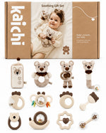 Kaichi Soothing Gift Set - set 12 pjesë për bebe me ariush