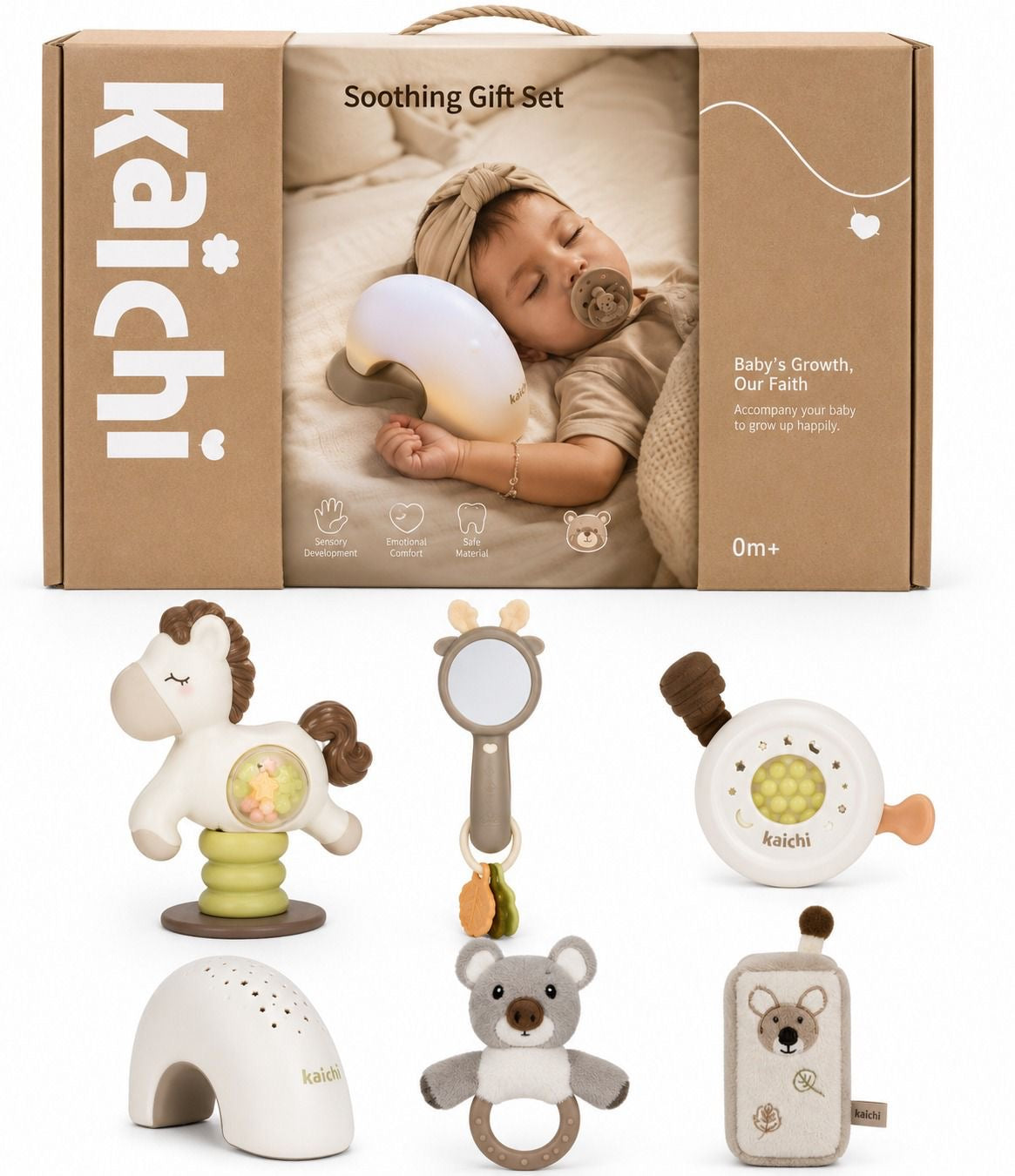 Kaichi Soothing Gift Set K999-171 - set 6 pjesë për bebe 0m+