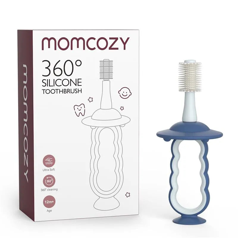Furçë dhëmbësh për bebe Momcozy Baby Toothbrush , e gjelbert