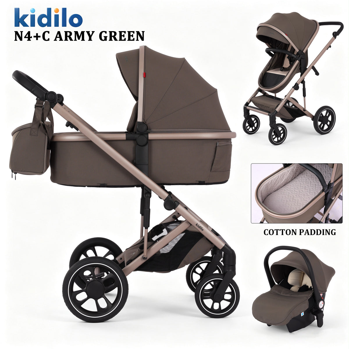 Kidilo N4+C Ulliri – shtrati, ulësja dhe maksikoza