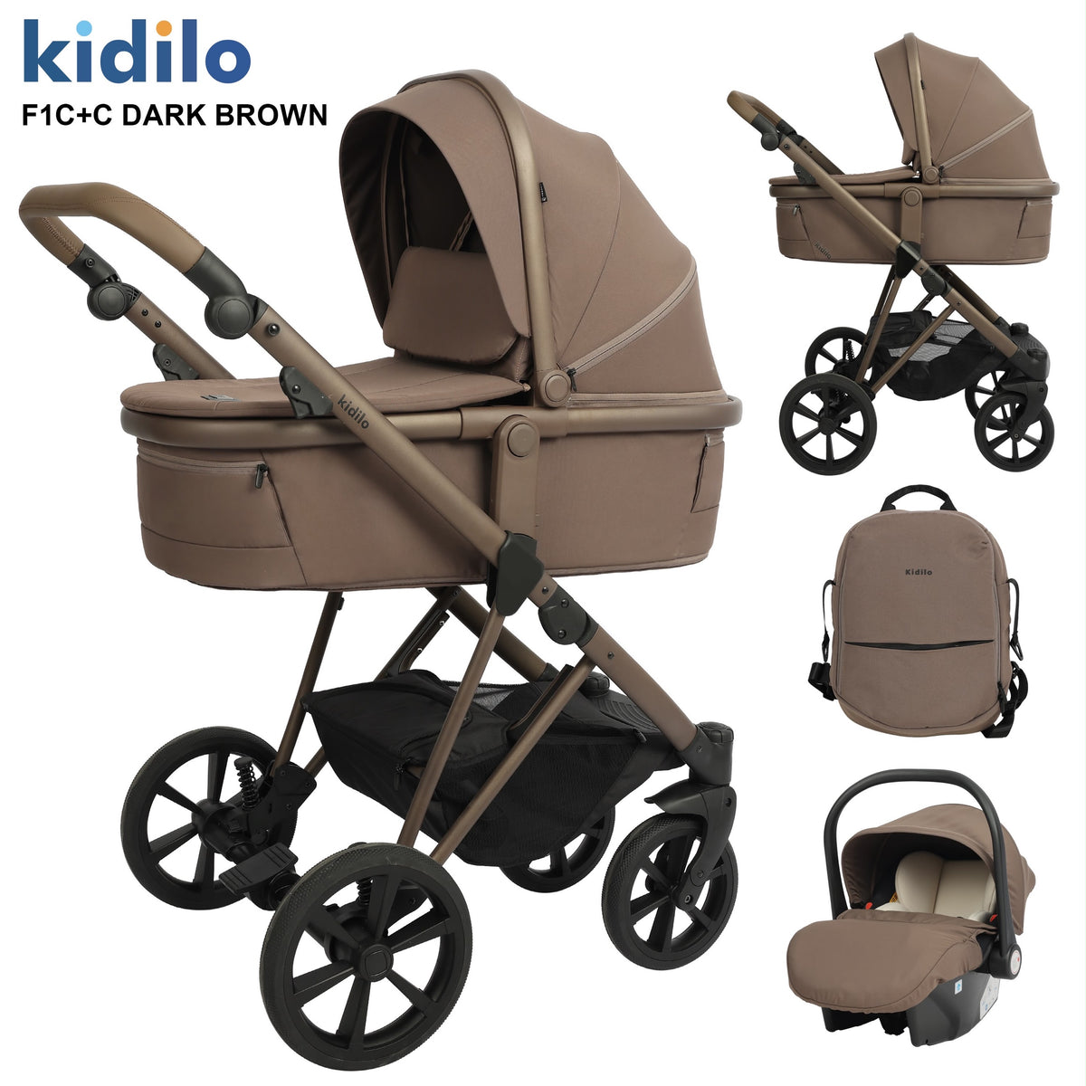 Kidilo F1C+C Kafe e errët – seti i plotë