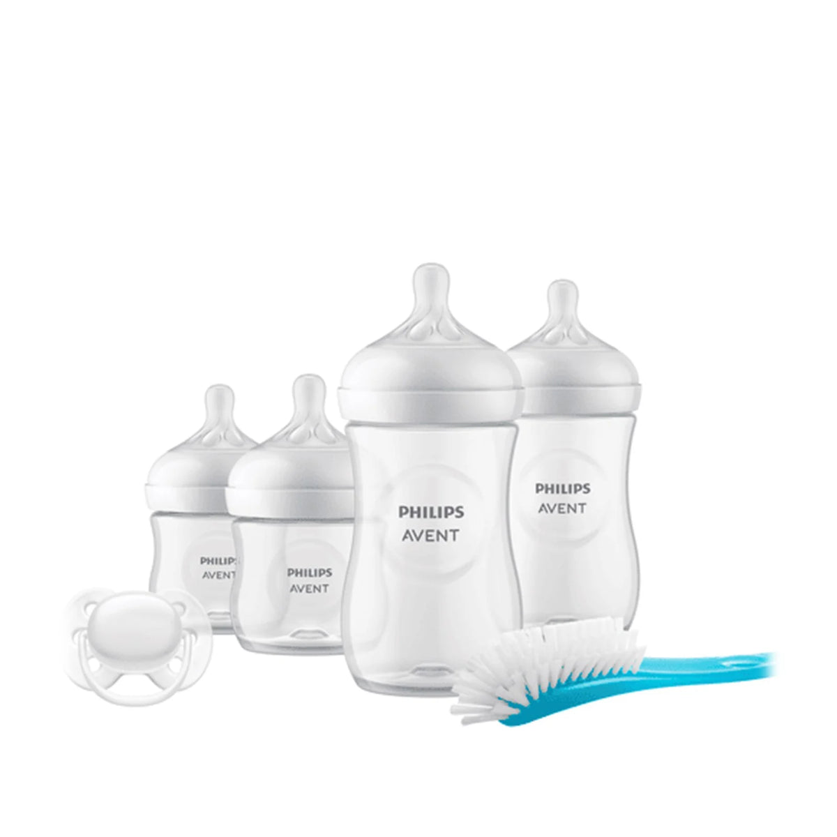 Philips Avent Natural Response SCD838/11 - 4 shishe, biberon dhe furçë