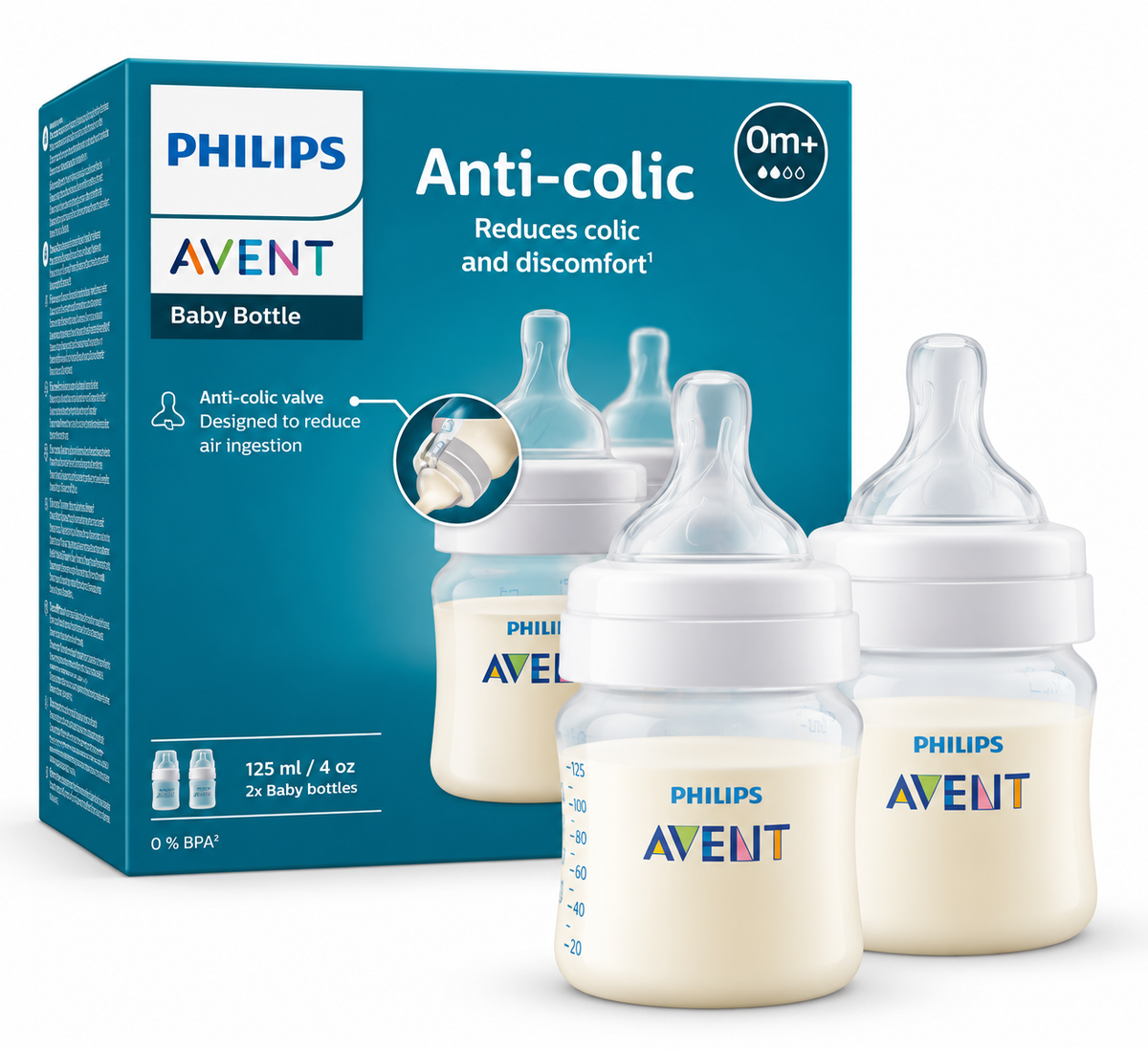 Philips Avent Anti-colic SCY100/02 - 2 shishe 125 ml