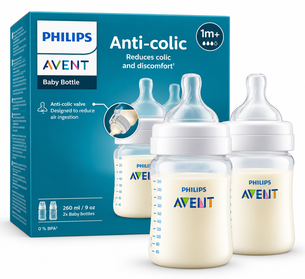 Philips Avent Anti-colic SCY103/02 - 2 shishe 260 ml