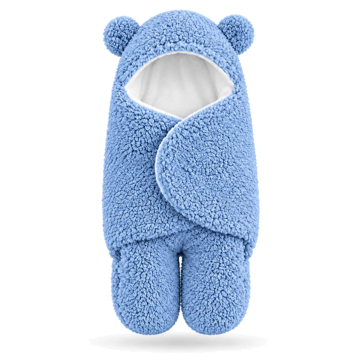 Thes gjumi për bebe me veshë ariu - blu e hapur